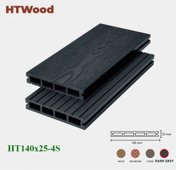 sàn gỗ HTWood 140x25-4s Dark Grey hình 2