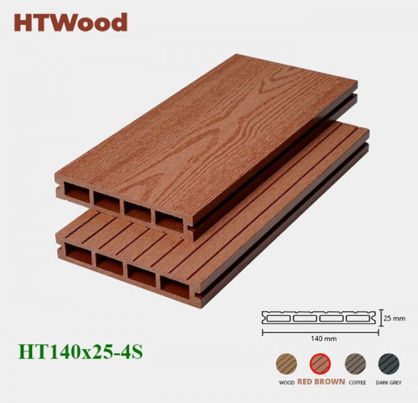 sàn gỗ HTWood 140x25-4s Red Brown hình 2