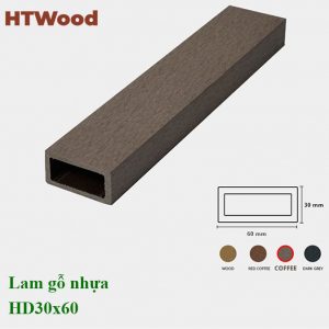 Lam gỗ nhựa HD30x60 Coffee
