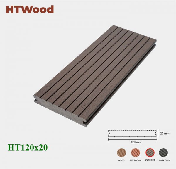 Sàn gỗ nhựa SD120x20 coffee hình 1