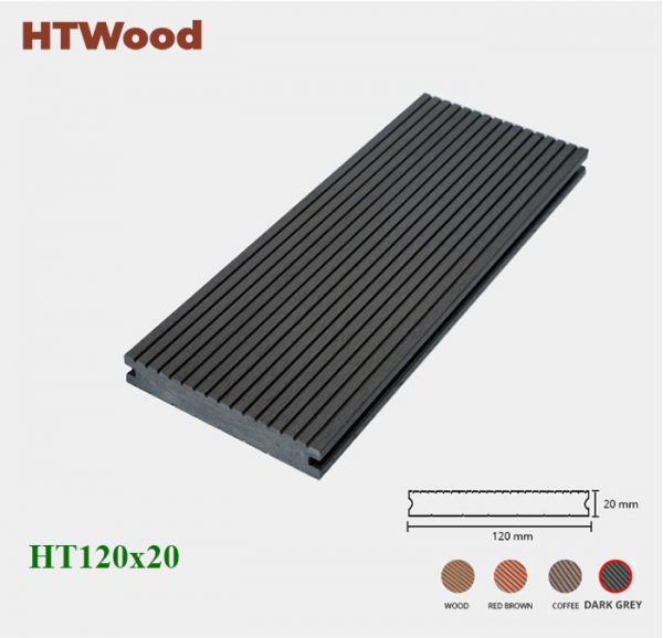 Sàn gỗ nhựa SD120x20 dark grey hình 1