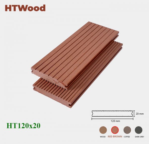 Sàn gỗ nhựa SD120x20 red brown hình 2