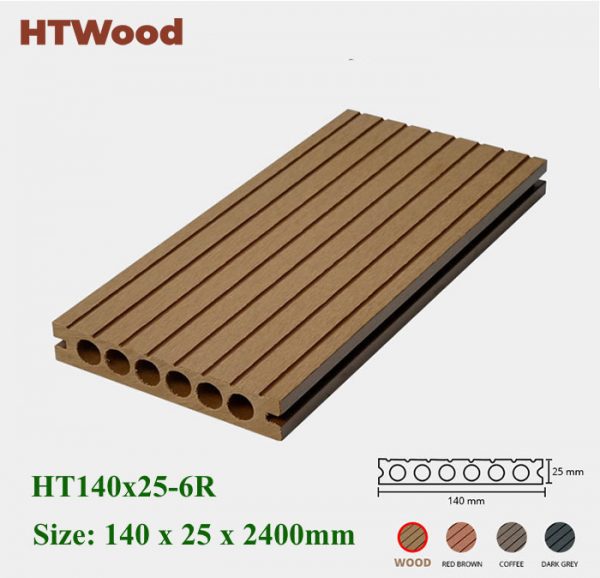 Sàn gỗ nhựa HD140x25-6R Wood