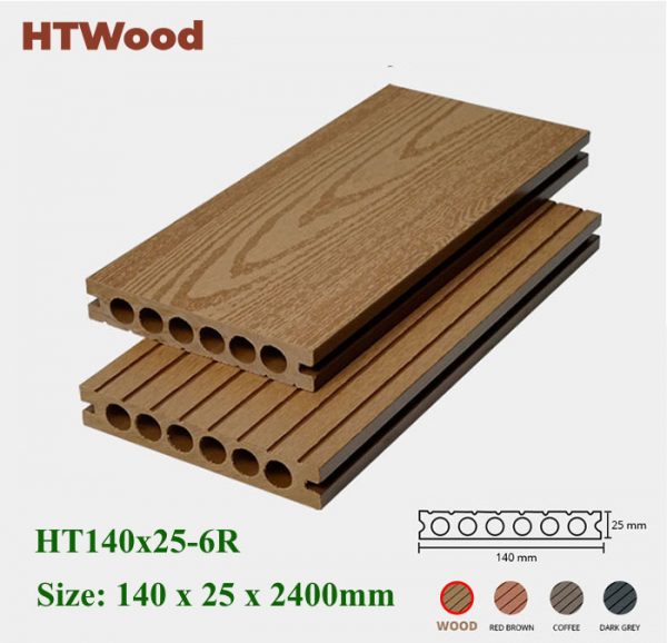 Sàn gỗ nhựa HD140x25-6R Wood hình 2